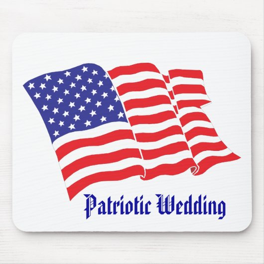 Patriottic Wedding Muismat (Voorkant)