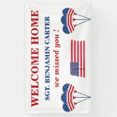 Patriottic Welcome Home Leger Marine Spandoek (Verticaal)