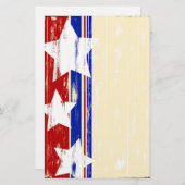 Patriottic Wood Briefpapier (Voorkant / Achterkant)