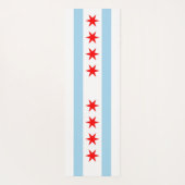 Patriottic Yoga Mats met vlag van Chicago City, Ve Yogamat (Achterkant)