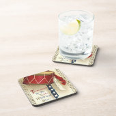  patriotticum, drums met muzieknotities bier onderzetter (Rechterzijde)