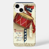 patriotticum, drums met muzieknotities Case-Mate iPhone case (Achterkant)