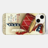 patriotticum, drums met muzieknotities Case-Mate iPhone case (Achterkant (horizontaal))