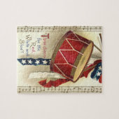  patriotticum, drums met muzieknotities legpuzzel (Horizontaal)