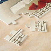  patriotticum, drums met muzieknotities legpuzzel (Zijkant)