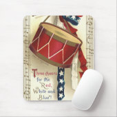 patriotticum, drums met muzieknotities muismat (Met muis)