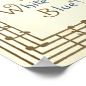  patriotticum, drums met muzieknotities poster (Hoek)