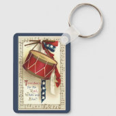  patriotticum, drums met muzieknotities sleutelhanger (Achterkant)