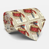  patriotticum, drums met muzieknotities stropdas (Opgerold)