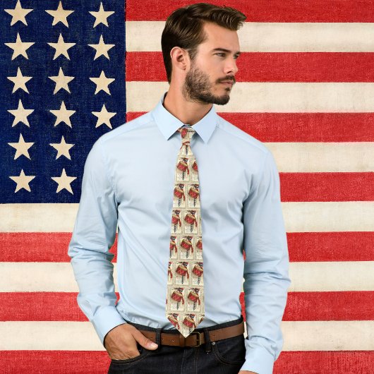  patriotticum, drums met muzieknotities stropdas