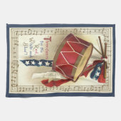  patriotticum, drums met muzieknotities theedoek (Horizontaal)