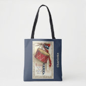 patriotticum, drums met muzieknotities tote bag (Voorkant)