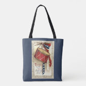 patriotticum, drums met muzieknotities tote bag (Achterkant)