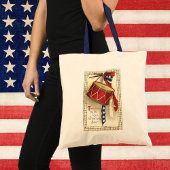  patriotticum, drums met muzieknotities tote bag