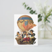  patriotticum, kinderen in een luchtballon briefkaart (Staand voorkant)