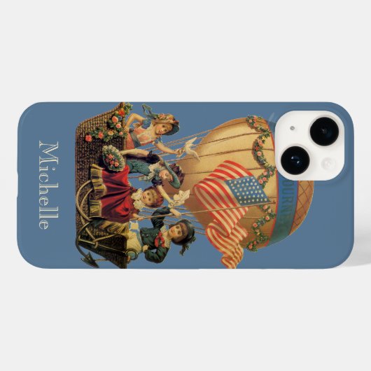 patriotticum, kinderen in een luchtballon Case-Mate iPhone case (Achterkant (horizontaal))