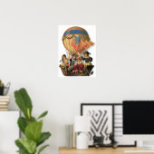  patriotticum, kinderen in een luchtballon poster (Thuiskantoor)