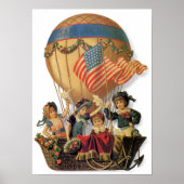  patriotticum, kinderen in een luchtballon poster (Voorkant)