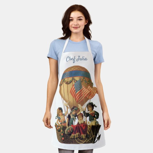  patriotticum, kinderen in een luchtballon schort (Gedragen)