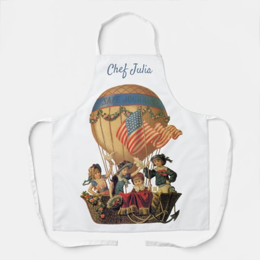  patriotticum, kinderen in een luchtballon schort (Voorkant)