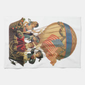  patriotticum, kinderen in een luchtballon theedoek (Horizontaal)