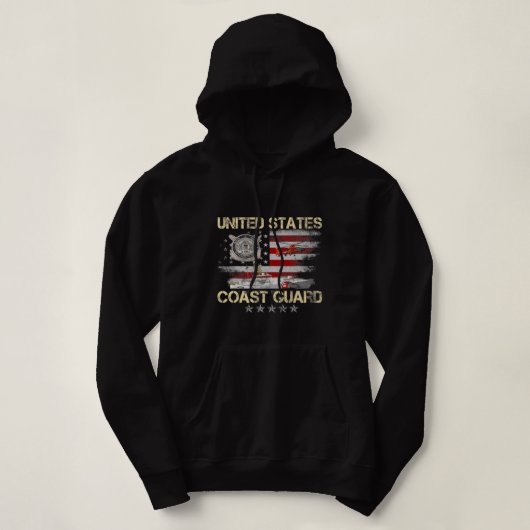  patriotticum van de Amerikaanse kustwacht Hoodie (Design voorkant)