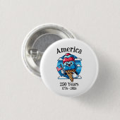 Patriottiek Ijs 250 Jaar Ronde Button 3,2 Cm (Voorkant /achterkant)
