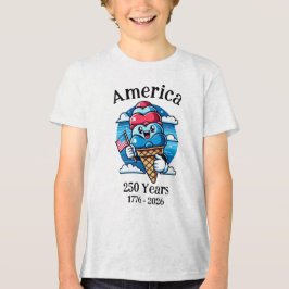 Patriottiek Ijs 250 Jaar Tri-Blend Shirt