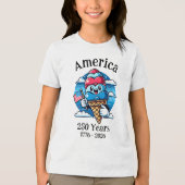 Patriottiek Ijs 250 Jaar Tri-Blend Shirt (Voorkant)