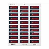 Patriottieke Amerikaanse Vlag Retouradres Sticker (Full Sheet)