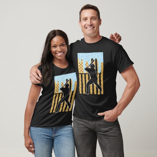 Patriottieke Honkbal IJsdropping T-shirt (Unisex)