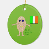 Patriottieke Ierse eierversiering Keramisch Ornament (Links)