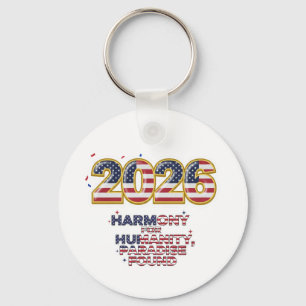 Patriottieke Vredesticker Sleutelhanger