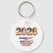 Patriottieke Vredesticker Sleutelhanger (Achterkant)