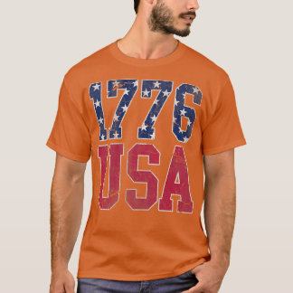 Patriottisch 1776 Verenigde Staten Amerika, 4de ju T-shirt