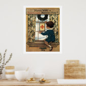  Patriottisch 1918 Art Print Poster (Keuken)