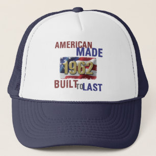 Patriottisch 1962 60e verjaardag trucker pet