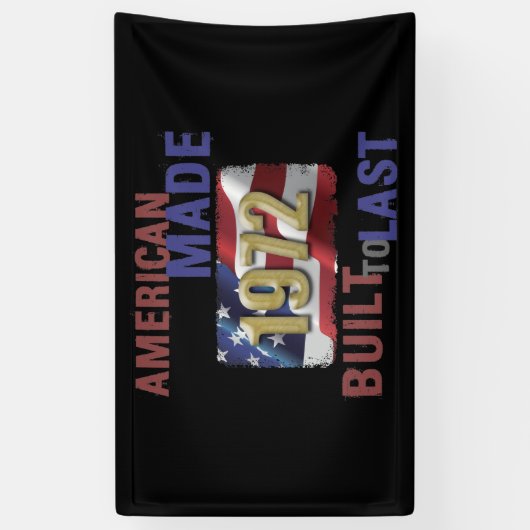 Patriottisch 1972 50e verjaardag spandoek (Verticaal)