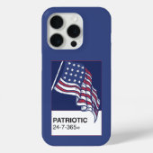Patriottisch 24/7/365 Case-Mate iPhone case (Achterkant)