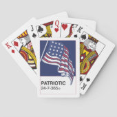 Patriottisch 24/7/365 pokerkaarten (Achterkant)