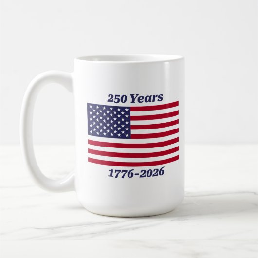 Patriottisch 250 Jaar 1776-2026 Koffiemok (Links)