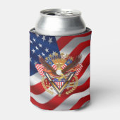 Patriottisch 2 Zelfde Design Blikjeskoeler (Blikje Voorkant)