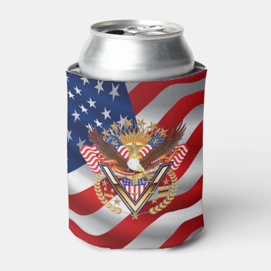 Patriottisch 2 Zelfde Design Blikjeskoeler (Blikje Voorkant)
