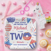 Patriottisch 4 juli 2Verjaardagsfeest Papieren Bordje (Feest)