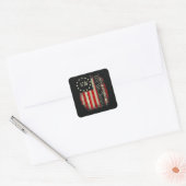 Patriottisch 4 juli Amerika Vierkante Sticker (Envelop)