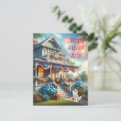 Patriottisch 4 juli Briefkaart (Staand voorkant)