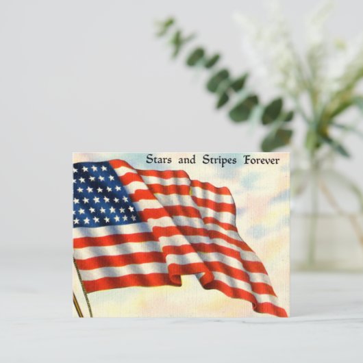 Patriottisch 4 juli Briefkaart (Staand voorkant)