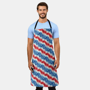 Patriottisch 4 juli chef grillmaster schort