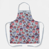 Patriottisch 4 juli Cupcakes Schort (Voorkant)