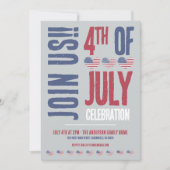 Patriottisch 4 juli-feest kaart (Voorkant)